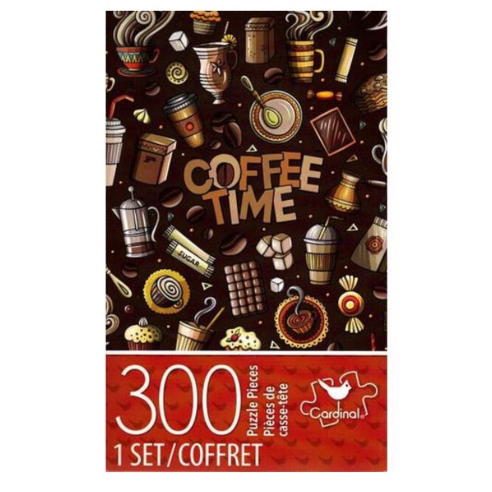 NWOT Coffee Time 300 PC Jigsaw Puzzle by Cardinal